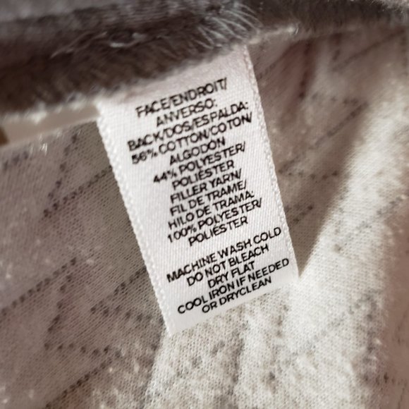 Loft M Women's Gray Quilted Textured Knit Flippy Swing Skirt Elastic Waist - Picture 7 of 7